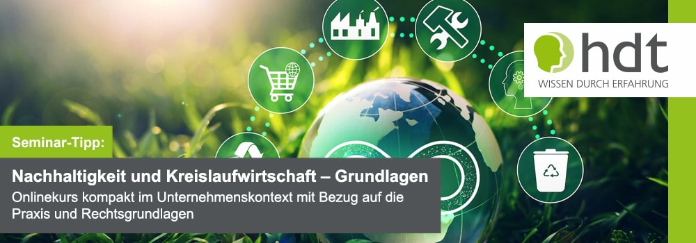 Seminar-Tipp: Kreislaufwirtschaft für Einsteiger